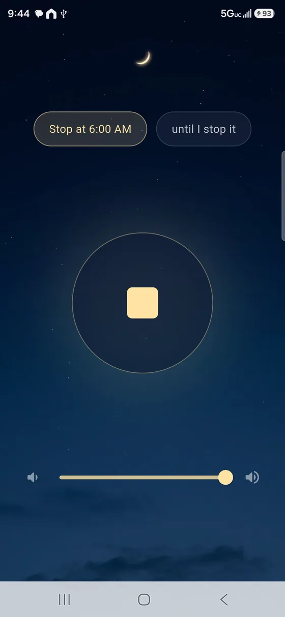 Simple sleep screenshot: playing